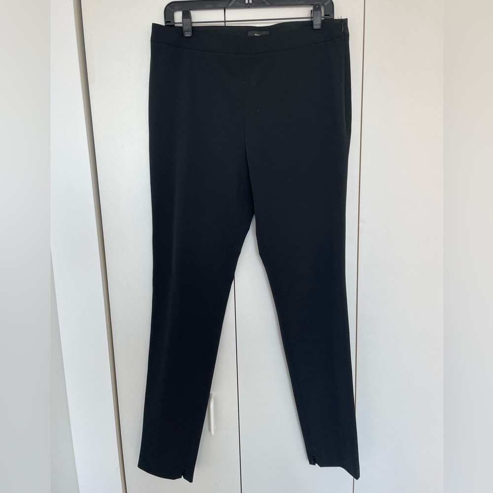Theory black skinny trousers